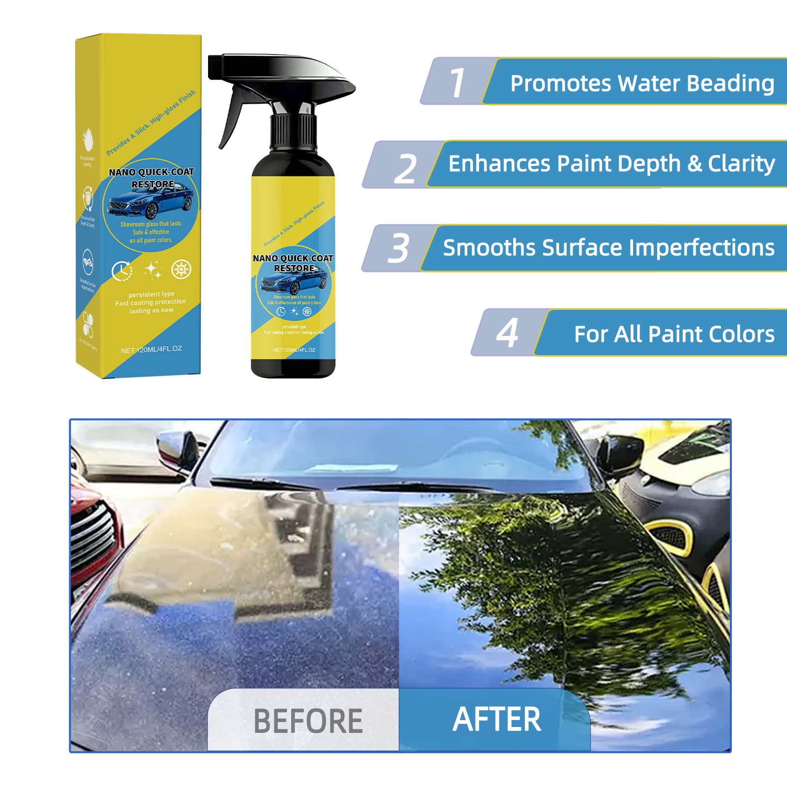 Cross-border non-standard car coating care car interior maintenance liquid polishing and decontamination nano quick coating spray 2