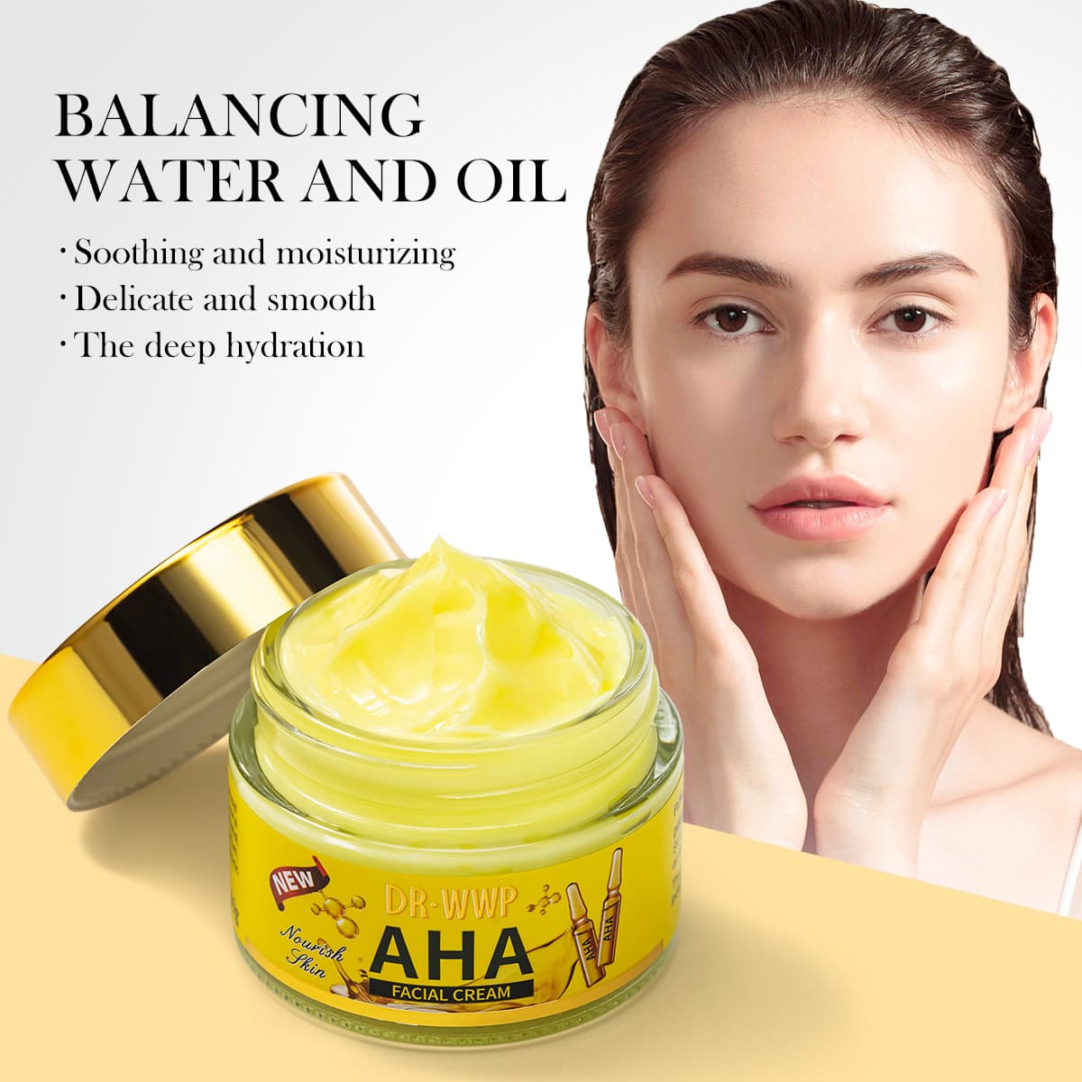 WWP (Cross-border trading), fruit acid, moisturizing medical brightening cream for face, skin tone brightening, 50 ml 3