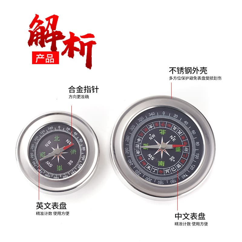 Travel equipment stainless steel, 60mm, English, training, direct factory sales, Birthday gift 2