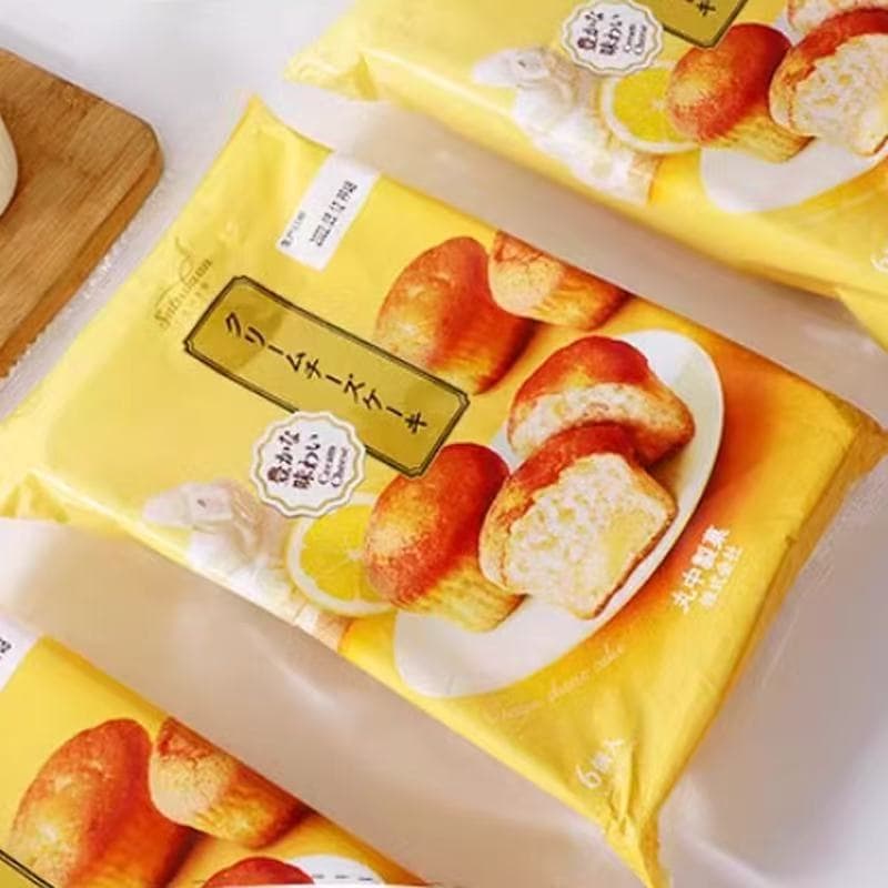 Japanese Marunaka Cake Snack Cream Sandwich Lemon Cheese Strawberry Chocolate Waffle Breakfast Bread Snack 2