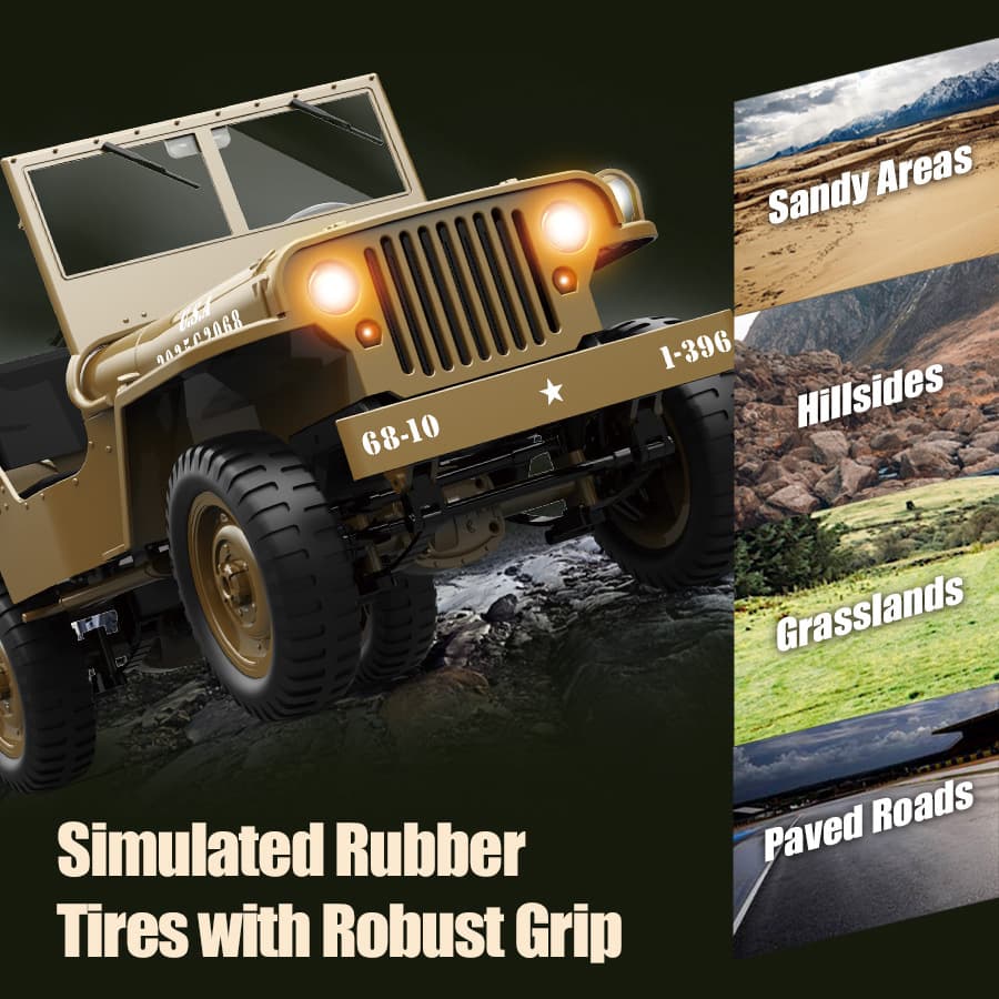 JJRC (Cross-border trading), realistic four wheel drive SUV, remote control car, toy car, scale 1:10, 4G 4