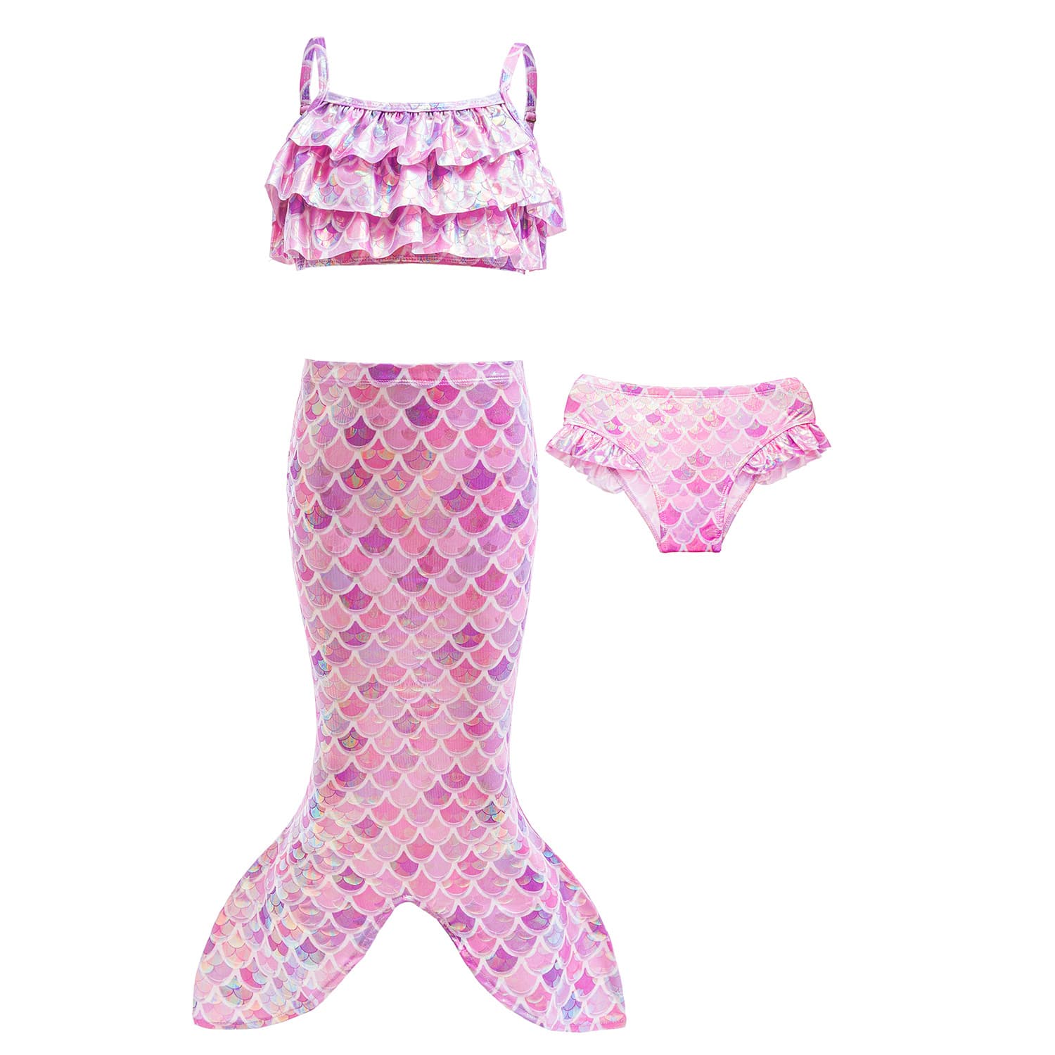 (Cross-border trading), swimwear for swimming, children's quick dry set, "fish tail" cut 2