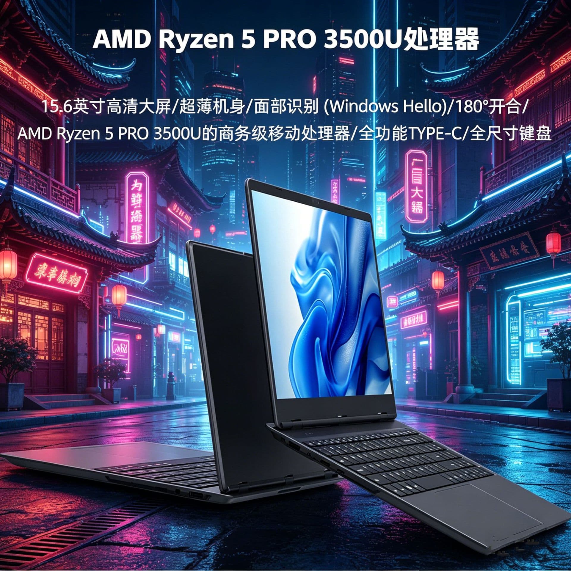 Ultra thin handheld laptop, business version 3