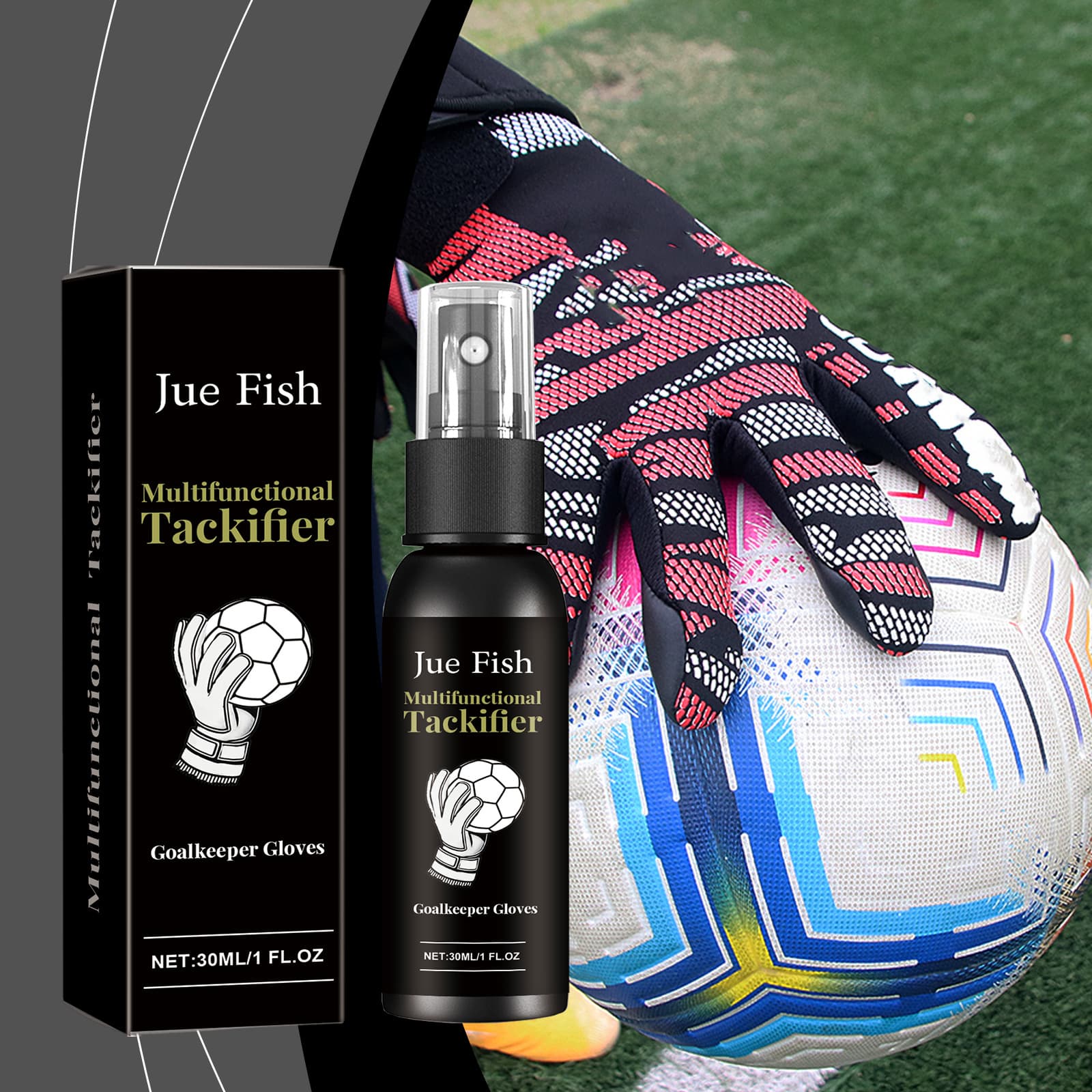 Jue Fish Goalkeeper, gloves, spray, glue 1