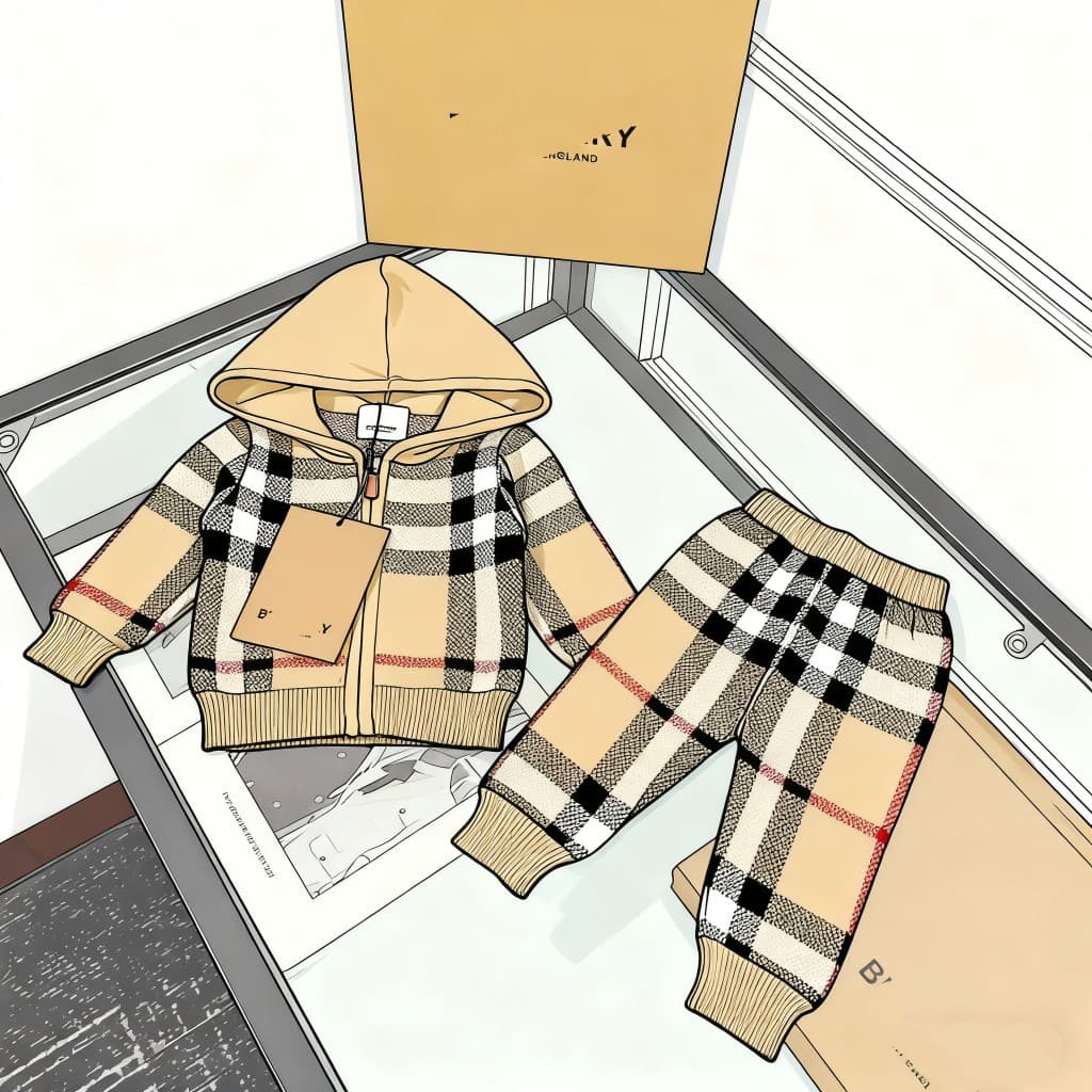 Children's knitted demi-season sweatshirt, hoodie for boys with zipper, set, dress 1