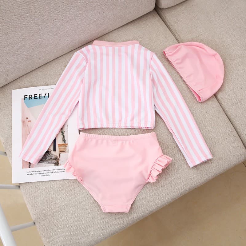 (Cross-border trading), (Wholesale), children's fresh swimwear, Korean style, polyester 2