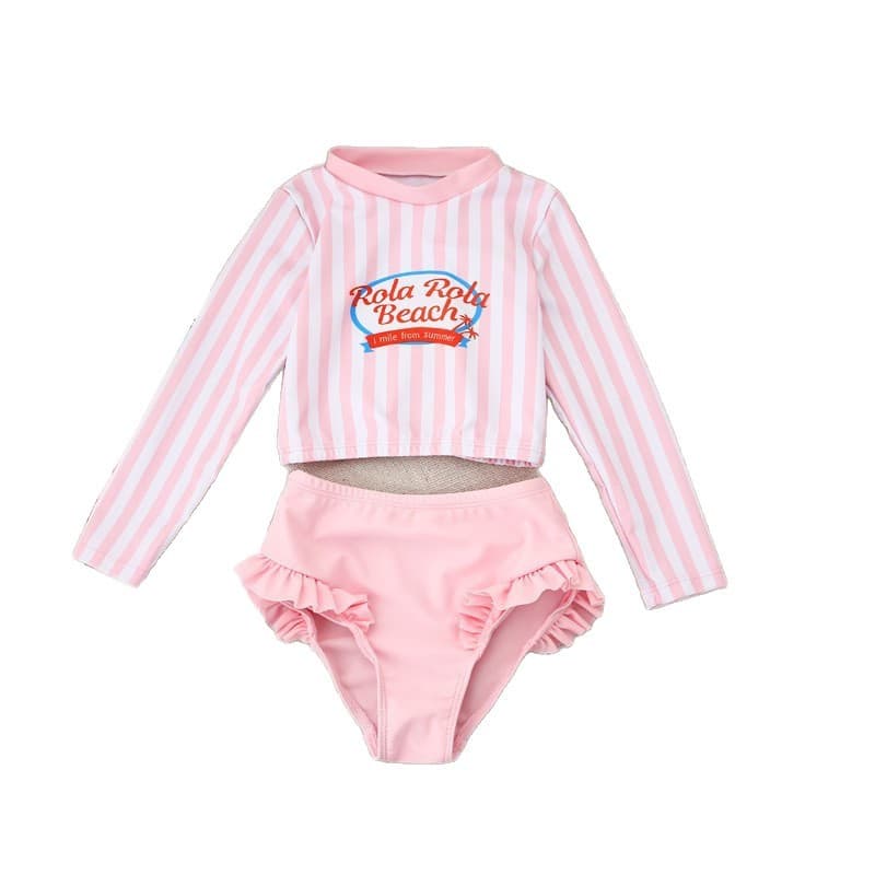 (Cross-border trading), (Wholesale), children's fresh swimwear, Korean style, polyester 5