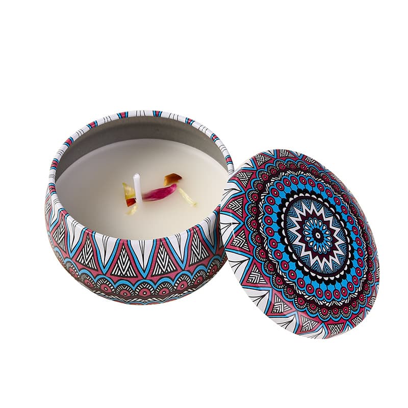 Floral organic candle, extract, safe aromatherapy, perfumed gift box, long-term effect 5