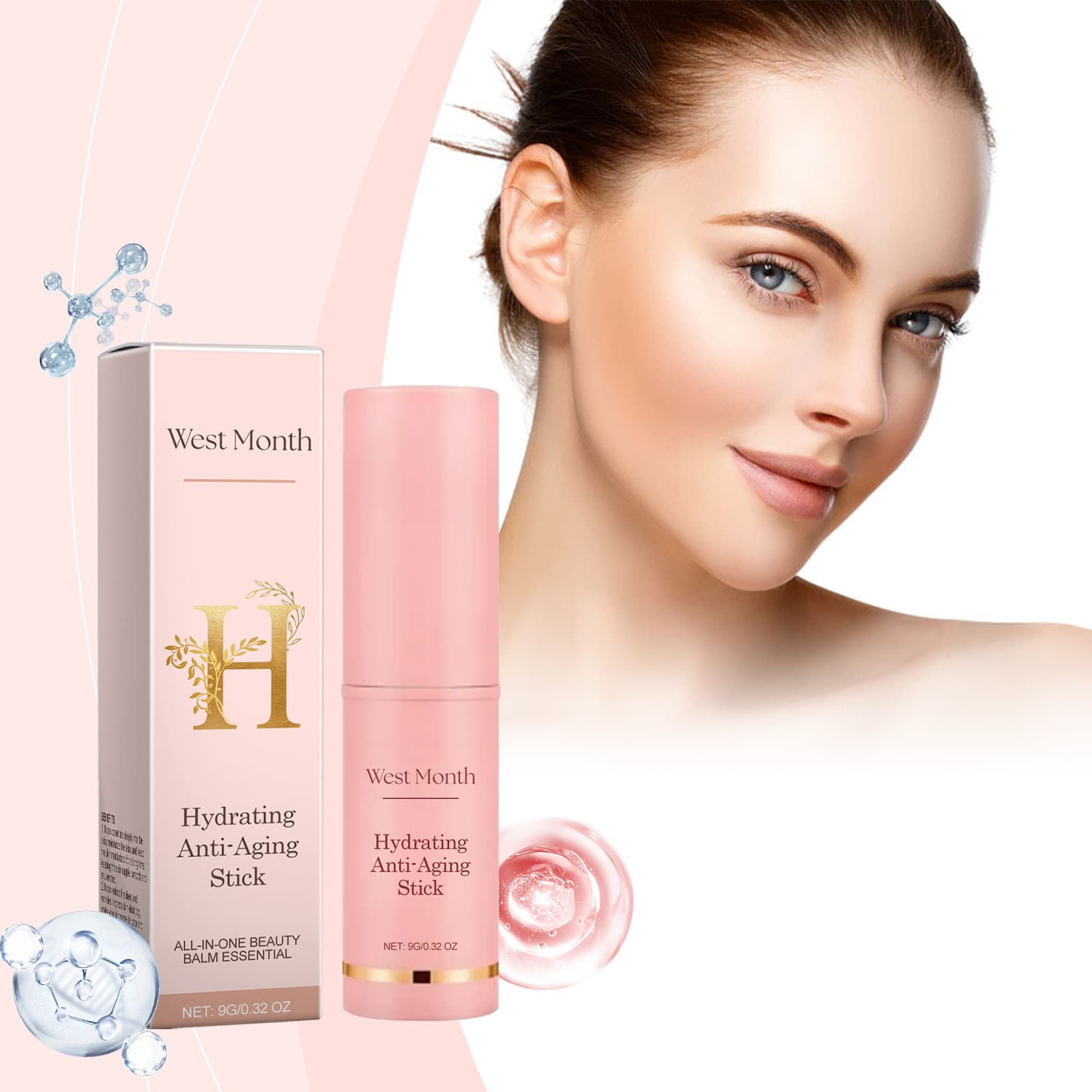 West&Month Facial hydrating stick hydrating nourishing moisturizing facial care stick tiktok hot sale 1