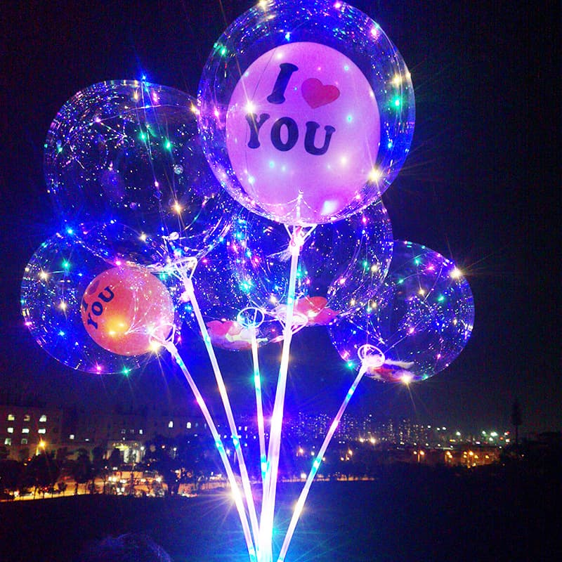 Glow Bubble Ball - Light-Up Clear Balloon Party Decoration