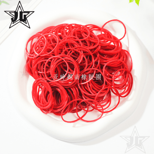 32 Transparent Red High-Temperature Elastic Rubber Bands