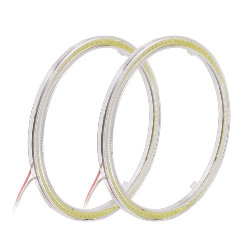 Car LED light headlight circle car light modification cob angel eye circle angel eye fog light cob