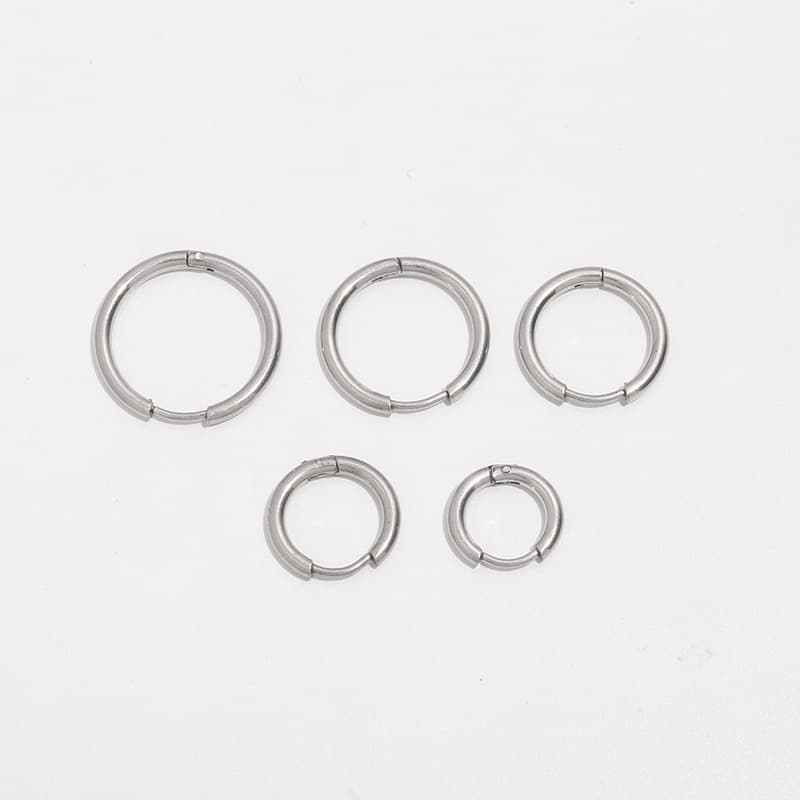 Classic hot selling round buckle stainless steel wire ear buckle earrings earrings simple earrings ready for sale wholesale