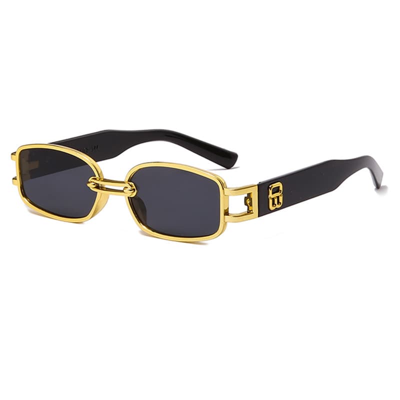 New cross-border sunscreen sunglasses for women, punk hip-hop square sunglasses, internet celebrity street photography, same style small frame glasses for men