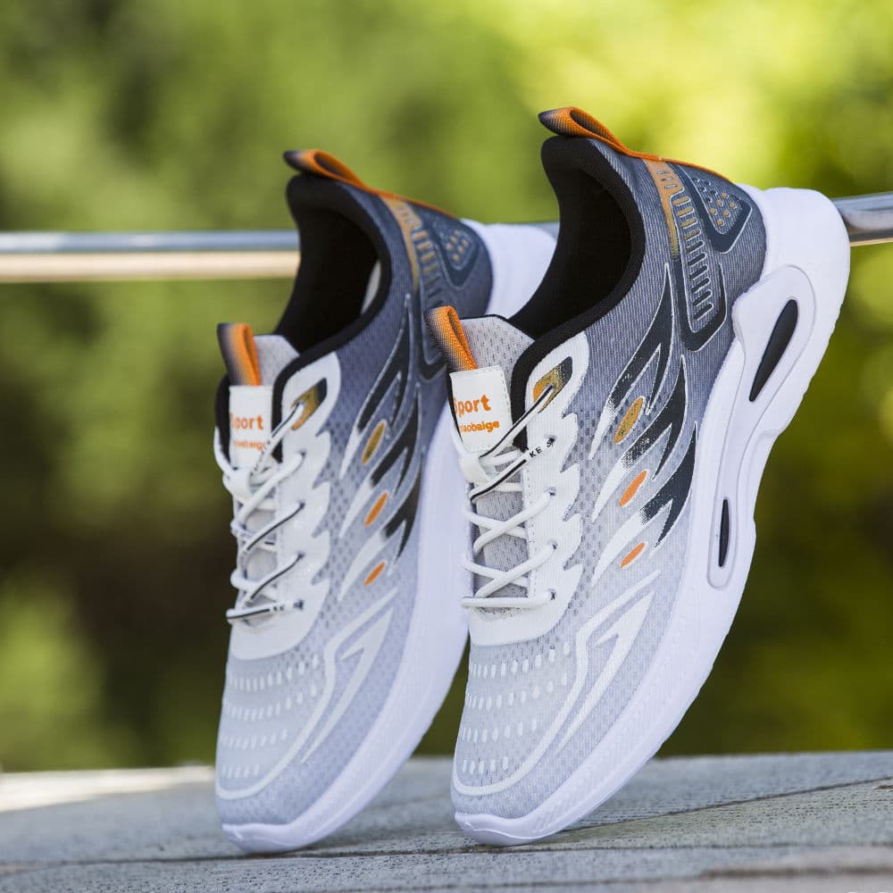 New fashion trend fly woven breathable sports casual shoes comfortable running shoes versatile men's shoes wholesale lightweight shoes