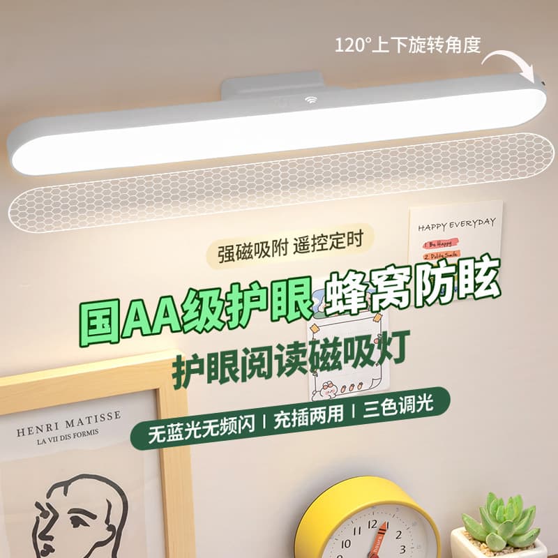 led desk lamp magnetic lamp dormitory bedside lamp rechargeable reading lamp bedroom night light EU CE certification