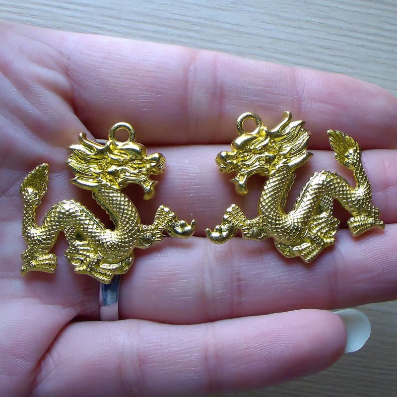 Retro Style Year of the Dragon National Style Souvenir New Year Keychain Pendant Fashionable Zodiac Year of the Dragon Keychain