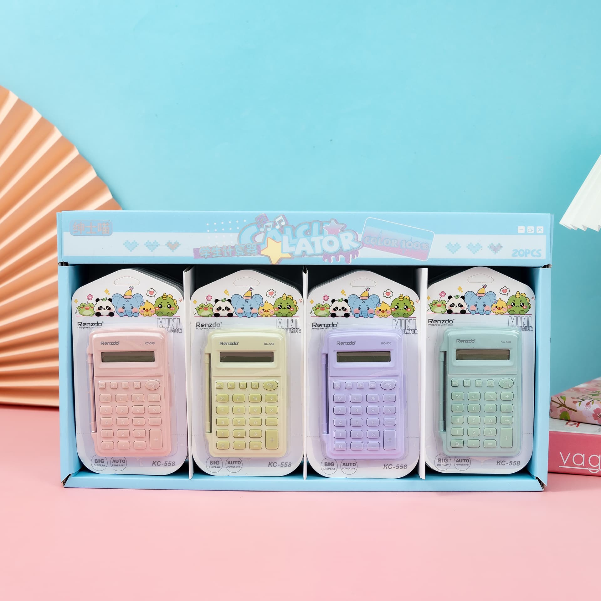 Small scientific calculator flip-top handheld mini portable computer silent student problem solving financial office supplies