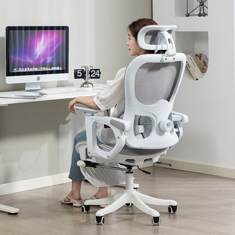 Ergonomic chair, comfortable sedentary home computer chair, office backrest chair, lunch break reclining waist-protecting gaming chair