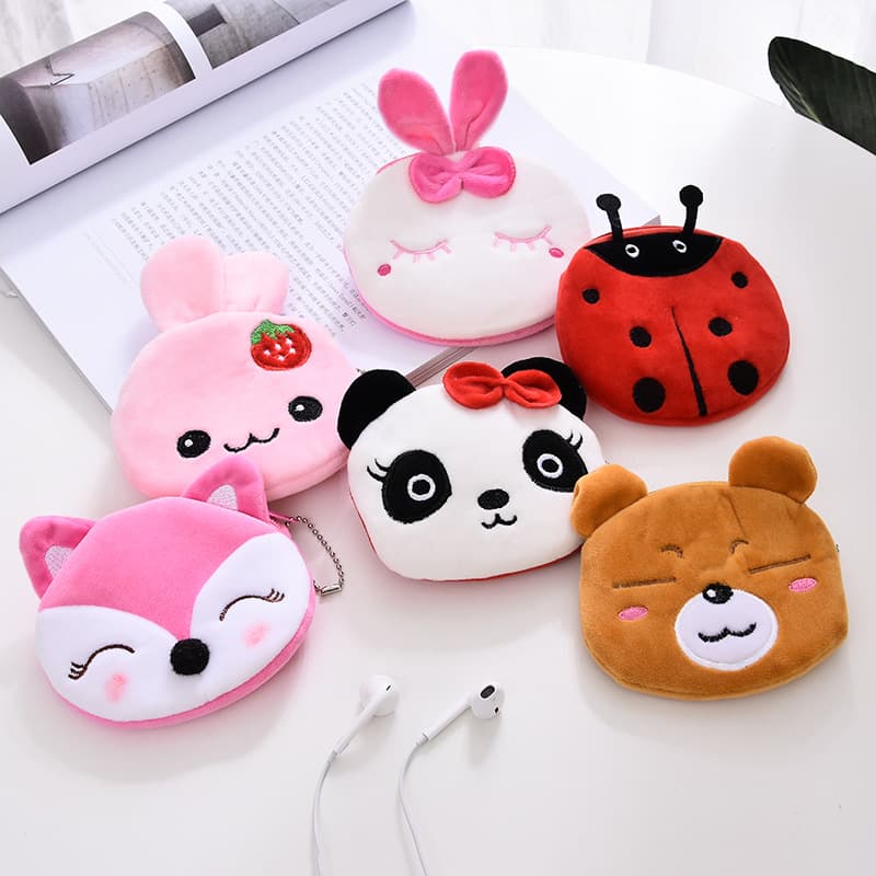 (Wholesale), cute wallet, cartoon cloth, key bag, coins, small bag, Korean style, Birthday gift