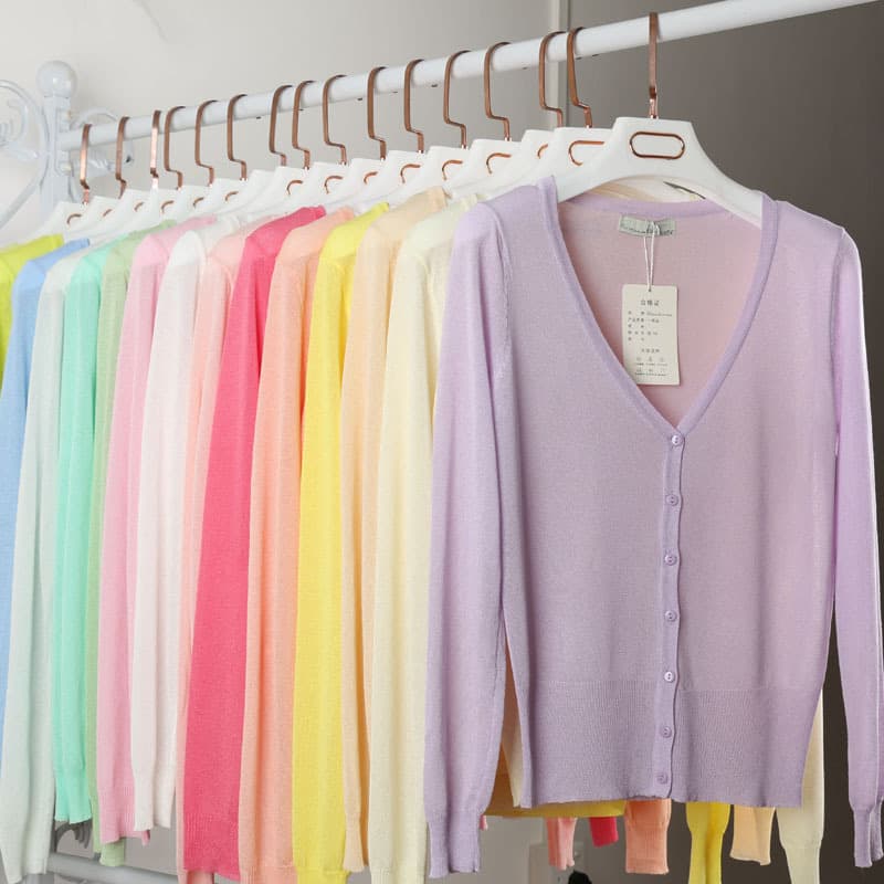 Summer knitted cardigan, cloak, loose fit, sun protection, plus size, (Physicals)