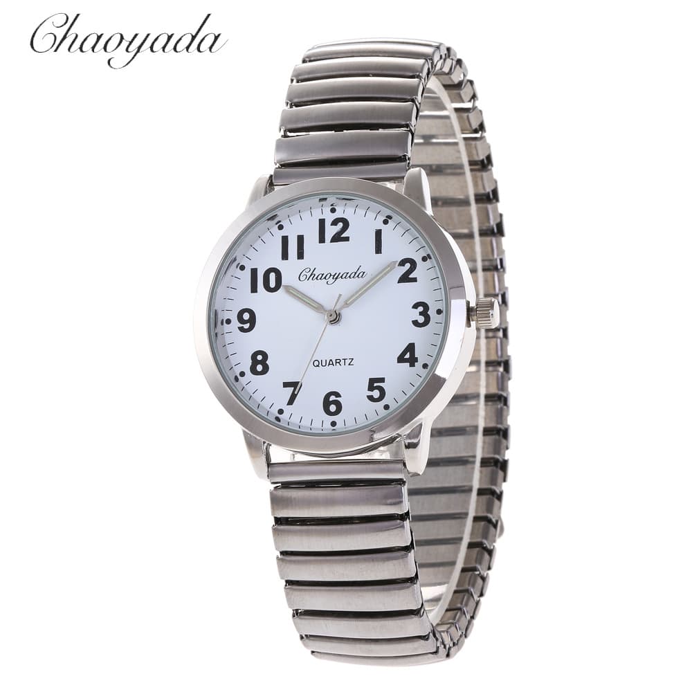 Elastic quartz watch strap for elderly, retro waterproof dial, 2018, for middle age