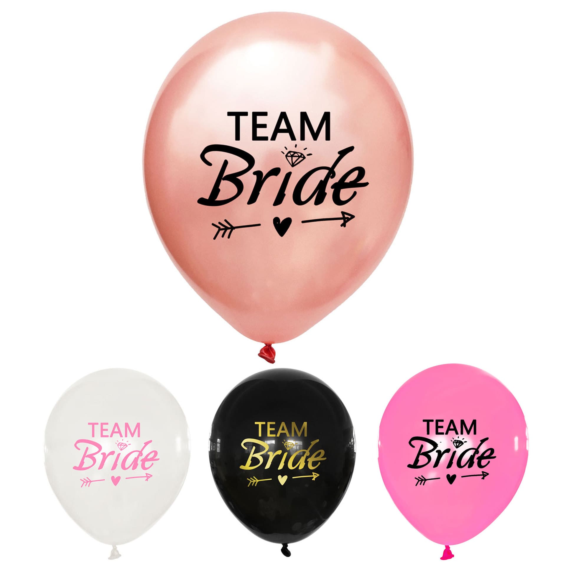 Rose Gold BRIDE To BE latex balloon 12 -inch bride party single party hen party decoration