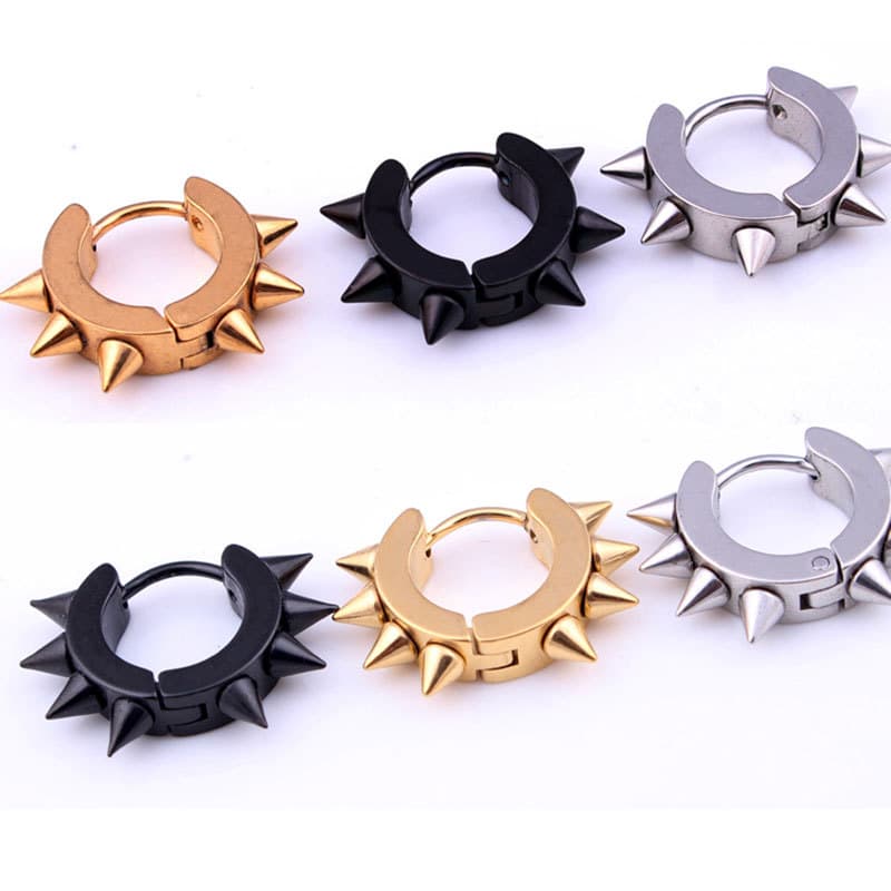 Fashionable earrings stainless steel, Korean style, ebay, wish
