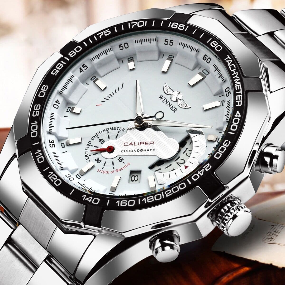 Mechanical fashionable swiss watch, mechanical watch, fully automatic
