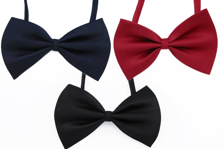 Red black bow tie for adults English style with bow, Korean style