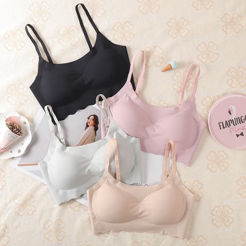 Silk underwear, sexy top with cups, sports bra, beautiful back