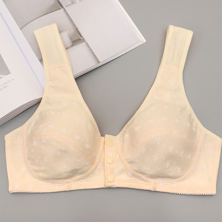 Thin underwear, tank top, sponge wireless bra, for middle age, plus size