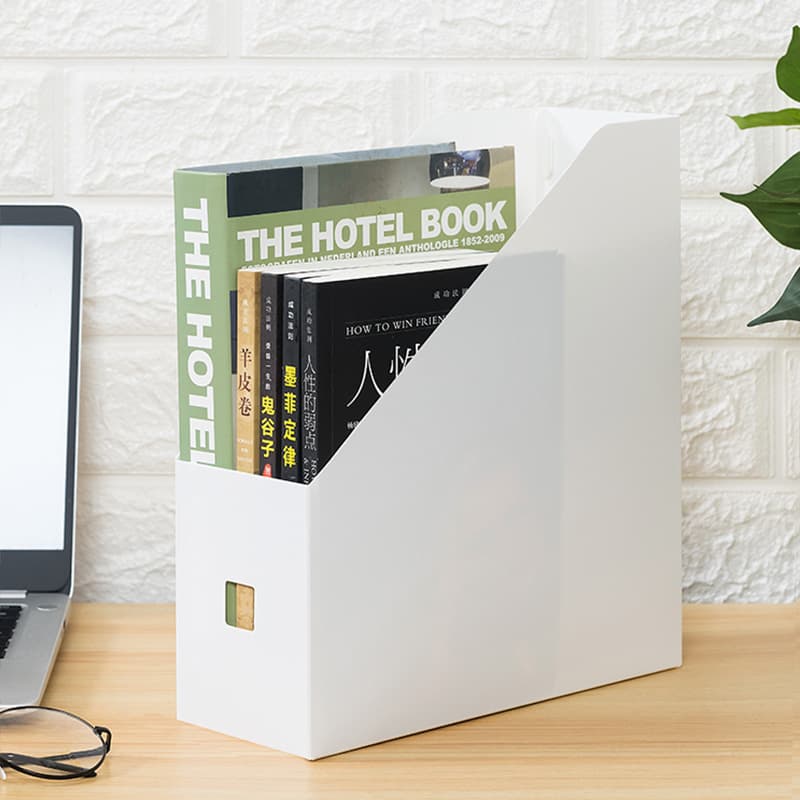 Students use the information shelf desktop file frame office supplies to organize plastic books standing bookshelf file file storage box
