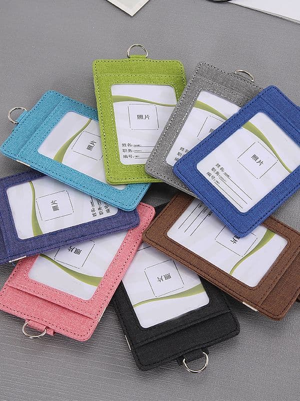 Jinbeispu ID card holder company unit card holder bank transportation package entry card card clip