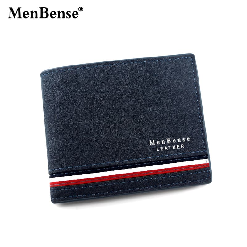 Fashionable short wallet, matte men's small clutch bag, city style
