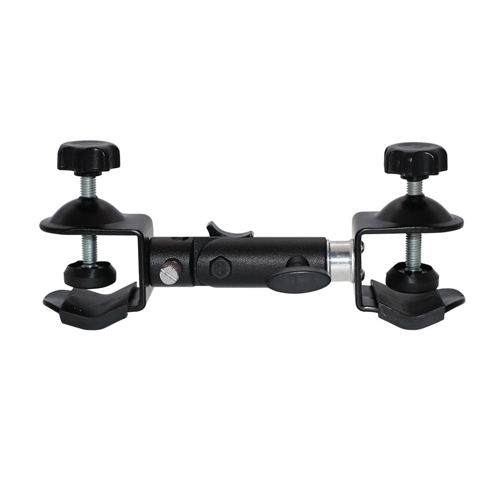 Metal camera three -headed double -headed double -headed double -headed strong clip can rotate the rain cover umbrella fixed clip