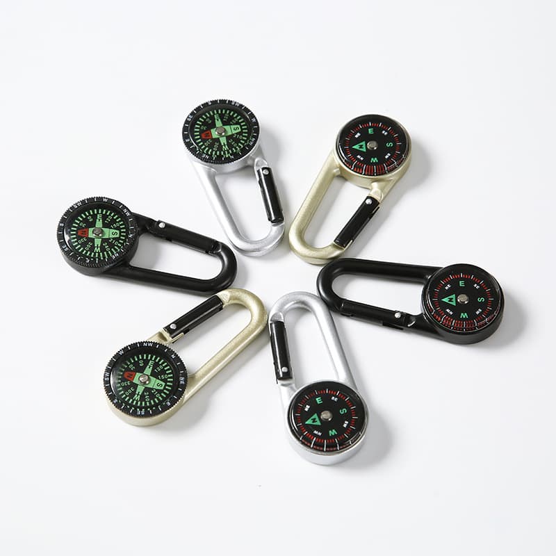 Zinc alloy compass metal hiking buckle aluminum alloy climbing compatriots climbing mountain buckle wholesale