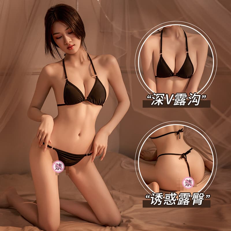 Factory lady three -point seductive sexy underwear bikini three -point seductive library water passion set Sao Daifa