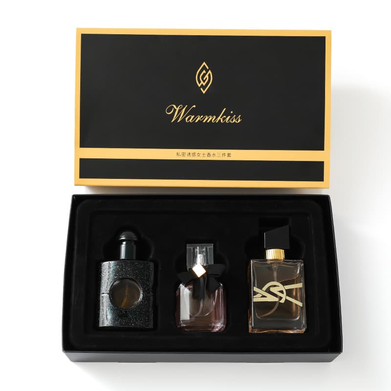 Perfume, gift box, set, 3 piece set, long lasting light fragrance