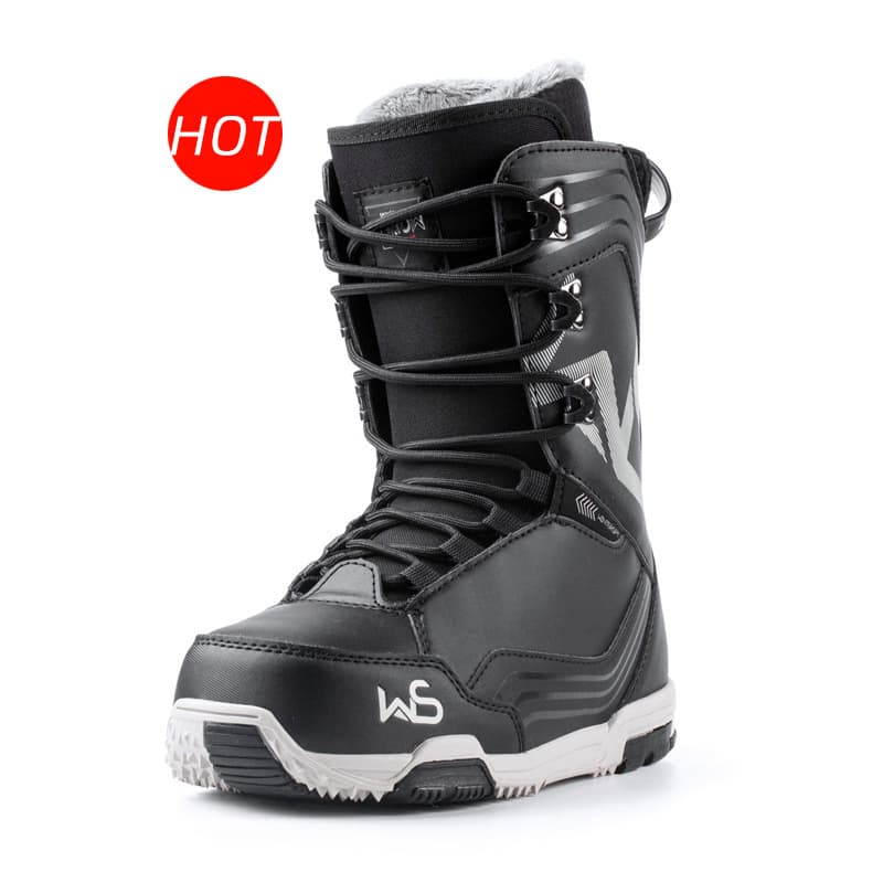 WS Snowboard boots, all-terrain regional snowboard boots, waterproof men's and women's snowboard shoes, flat patterned ski boots