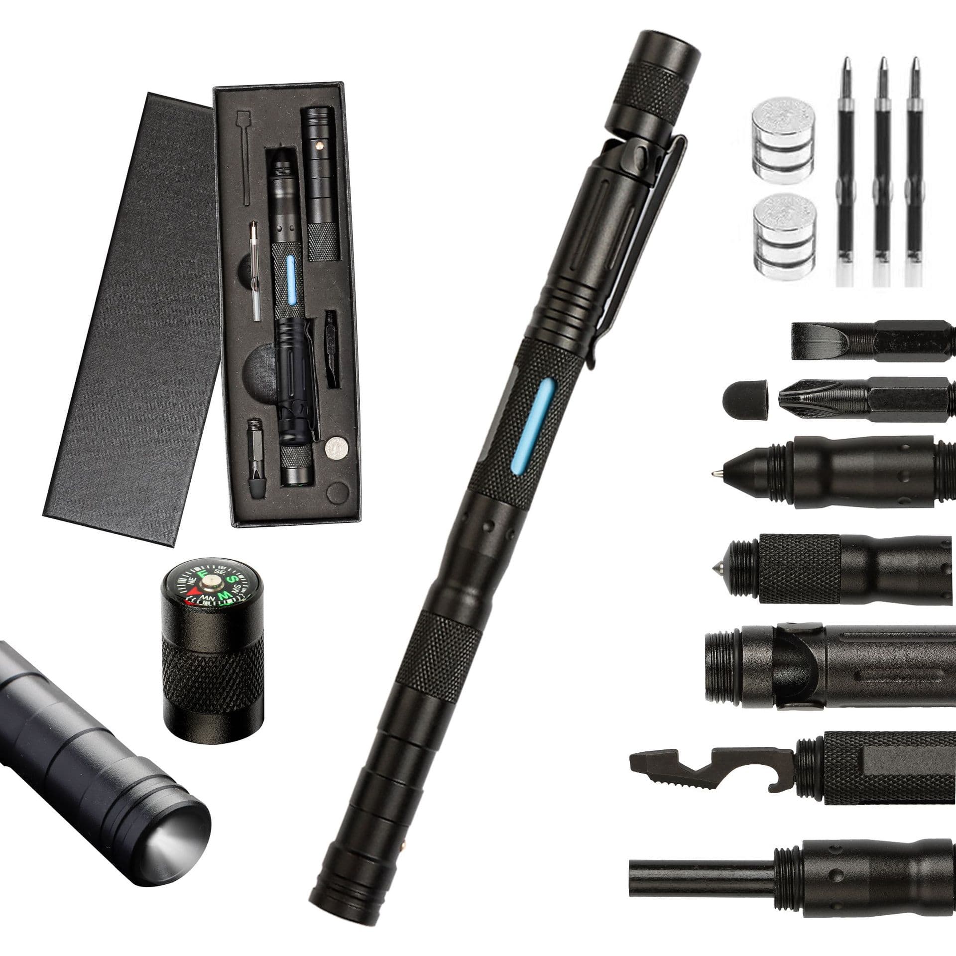 7182 Peak Wolf Reinforcement Edition Outdoor Defense Multifunctional Pen Confucius Defense Attack Aluminum Tactical Escape