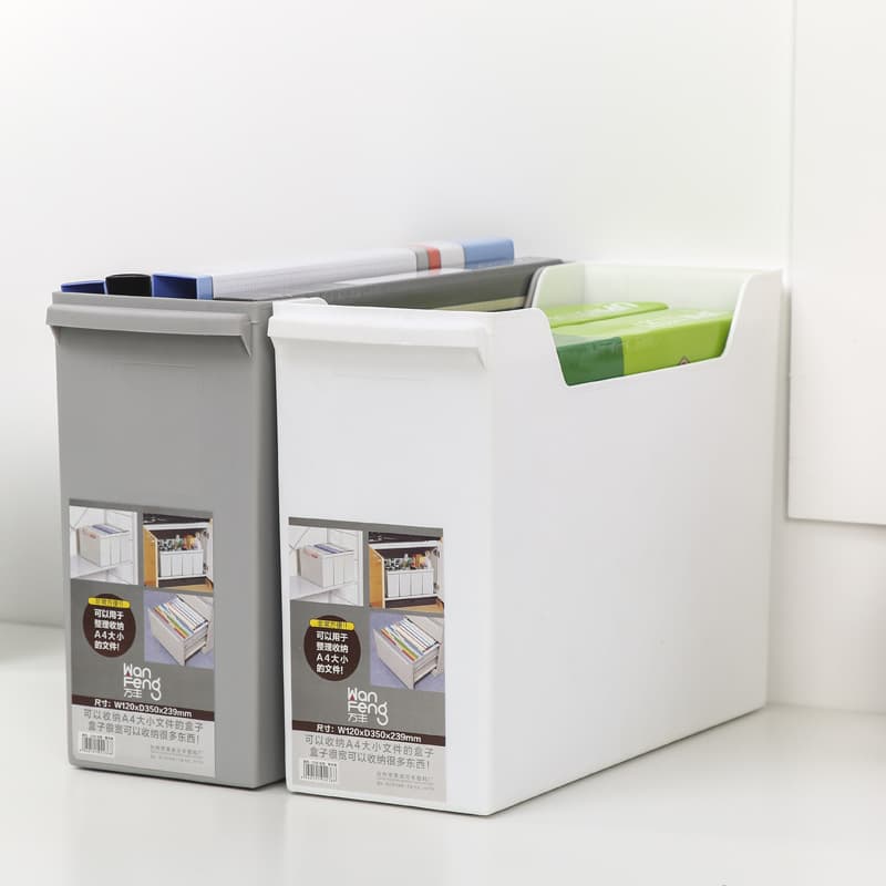 Plastic big storage system for documents, handheld storage box