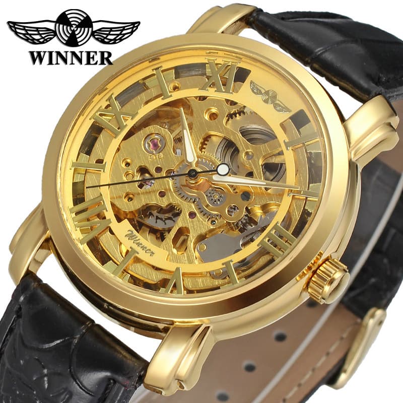 Fashionable trend mechanical skeleton, automatic men's watch