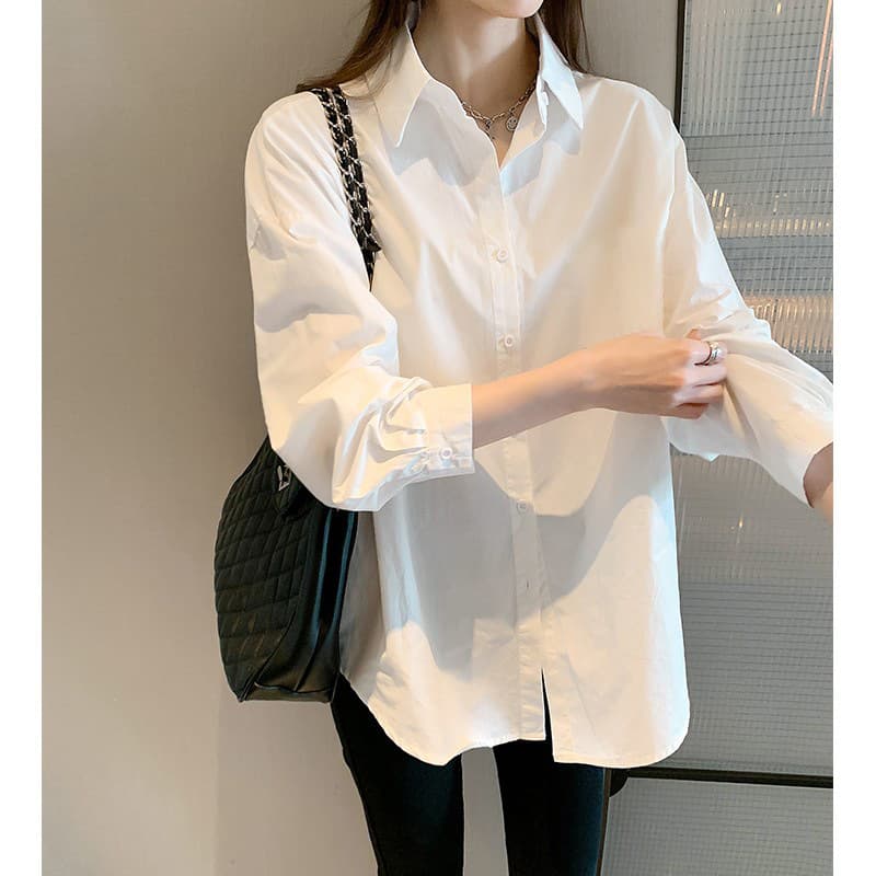Autumn shirt, design long-sleeve, 2026 years, Korean style, trend of season, western style