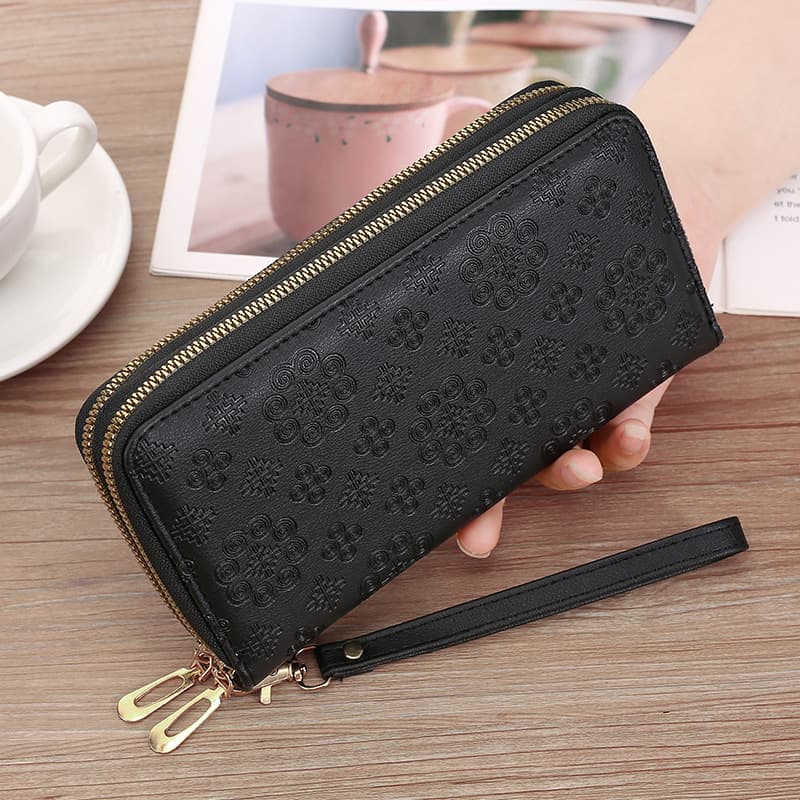 Wallet, long universal shoulder bag, fashionable card holder with zipper, small clutch bag, city style