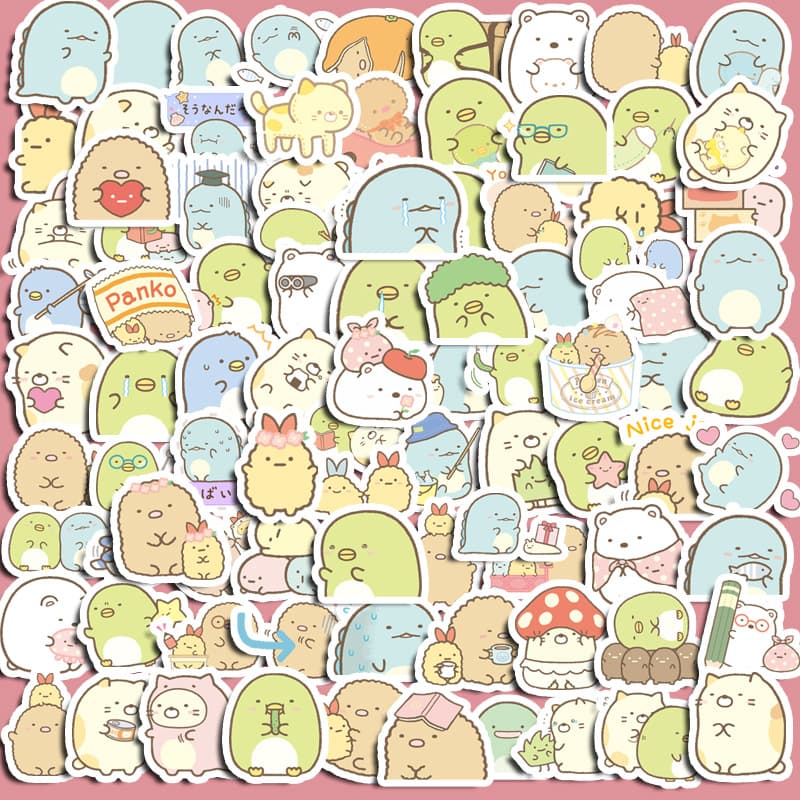 Cartoon waterproof sticker, children's stationery, laptop, stickers