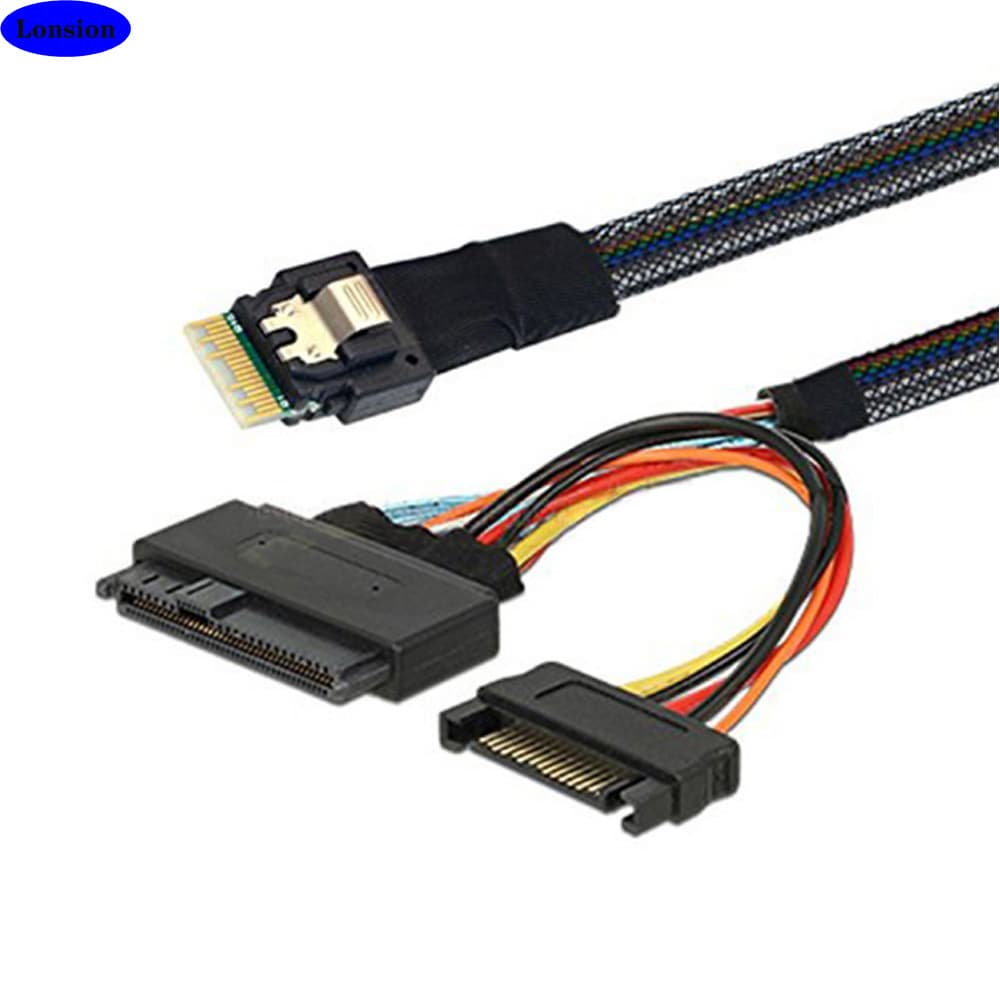 Mini SAS SFF-8654 to SAS 8639 U.2 Cable Adapter