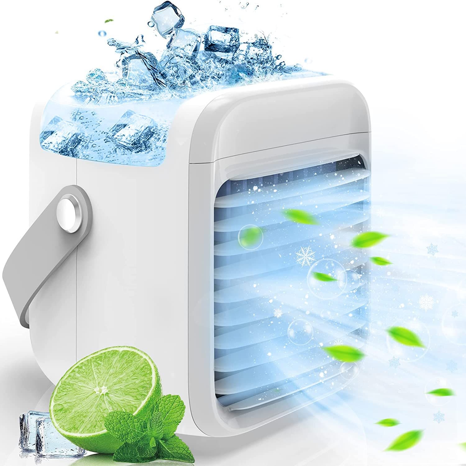 Handheld effective air fan, small humidifier