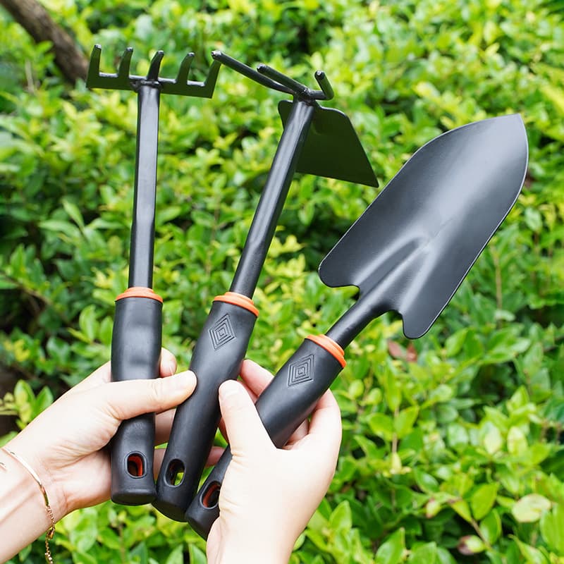 Gardening three -piece set of flowers and planting vegetables, loose soil tool garden iron 锹 锹