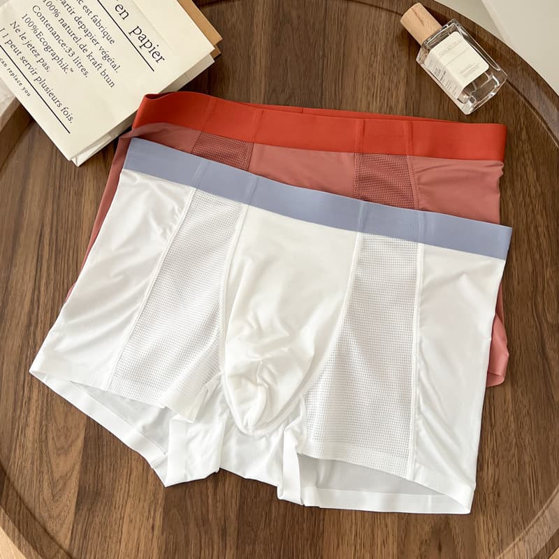 Silk pants, thin elastic breathable trousers, loose fit